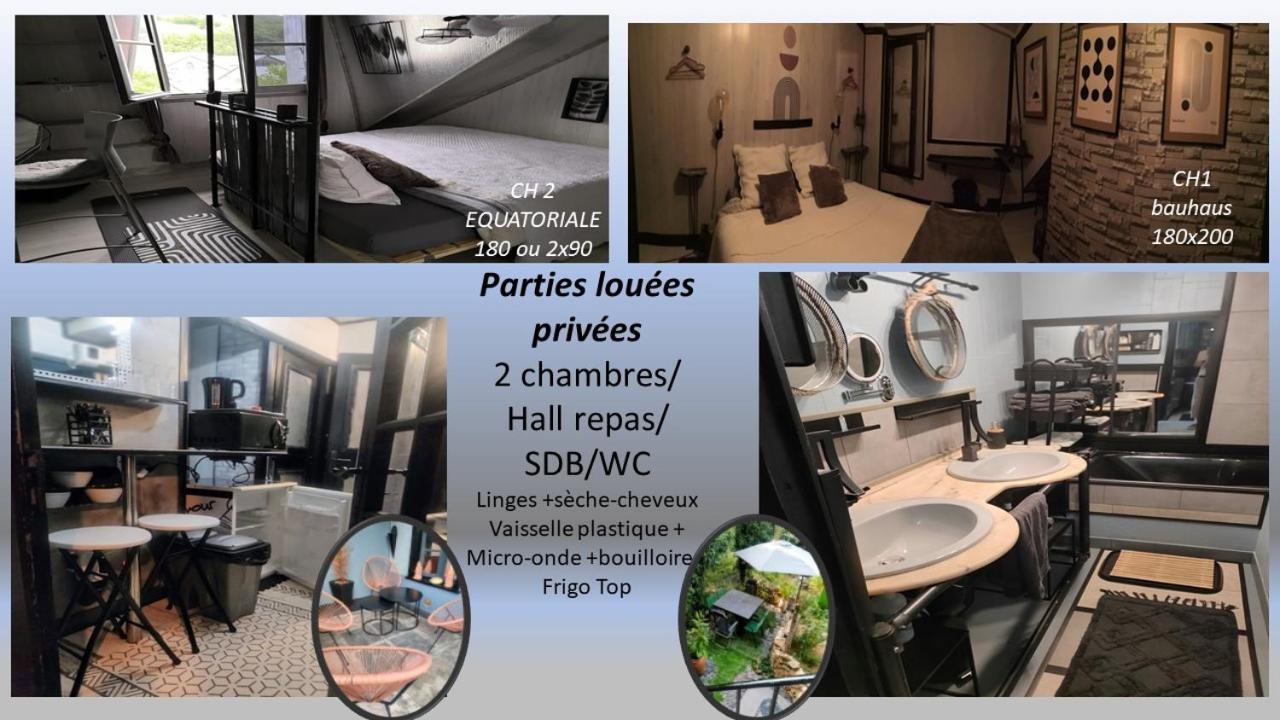 2Ch 4Pers Matelas M De Forme Kitchenette Sdb Wc Au Calme Cote Jardin Tulle Zewnętrze zdjęcie